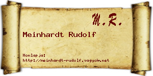 Meinhardt Rudolf névjegykártya