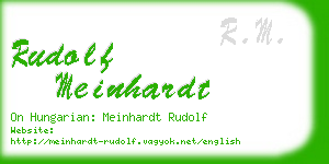 rudolf meinhardt business card